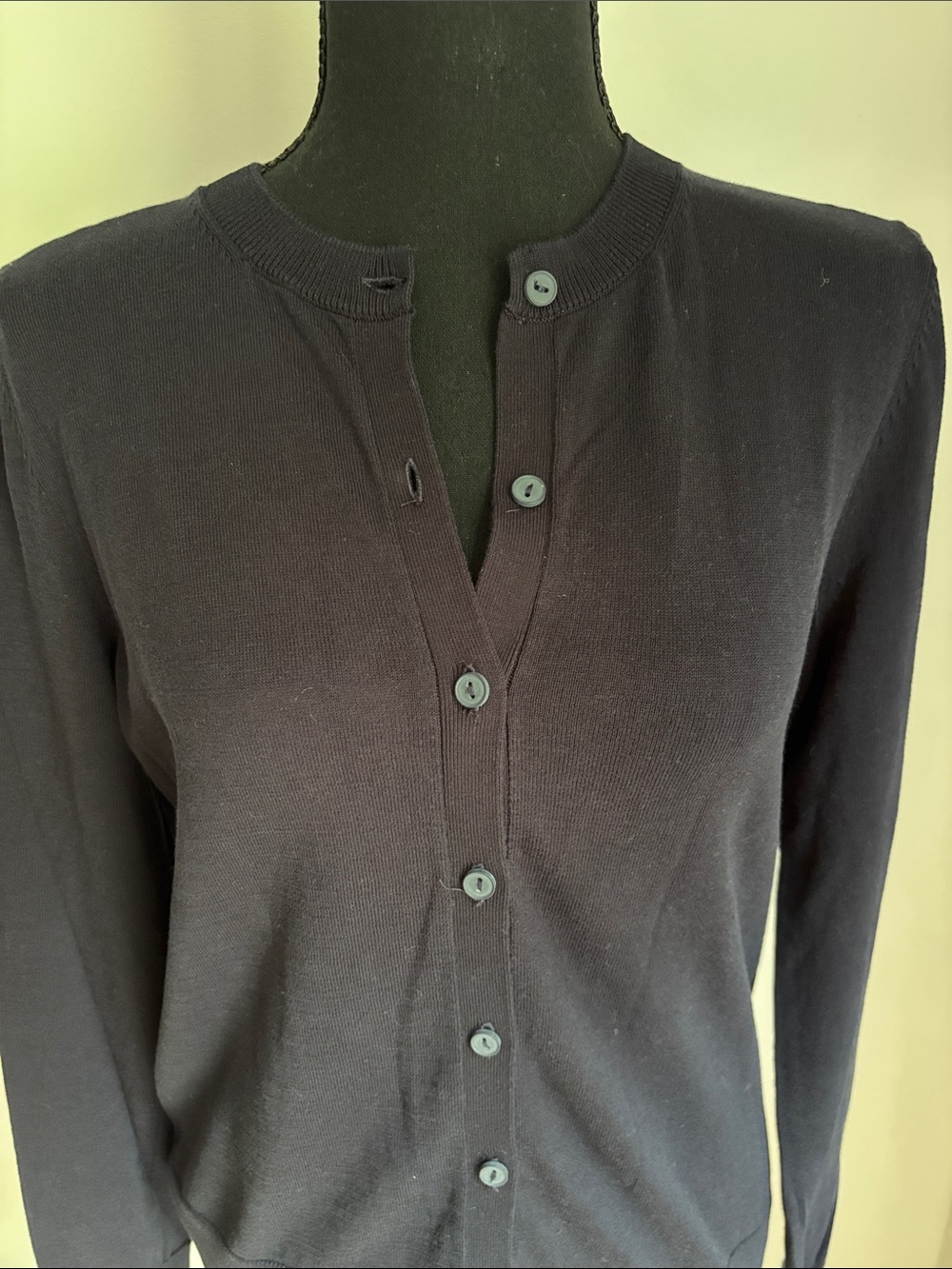 NWOT LOFT dark navy blue cardigan sweater MP - Picture 2 of 2